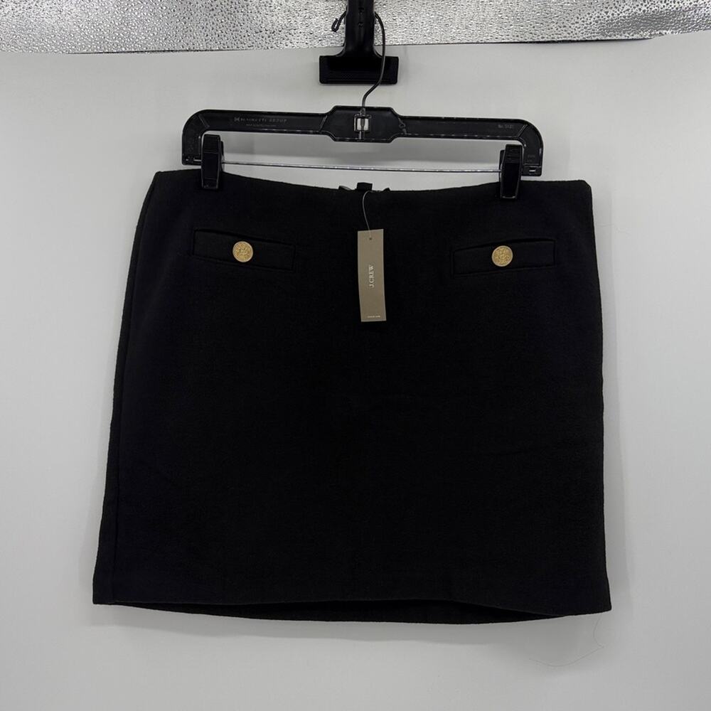 J. Crew Women's Textured mini skirt - Black - Large - New with tags